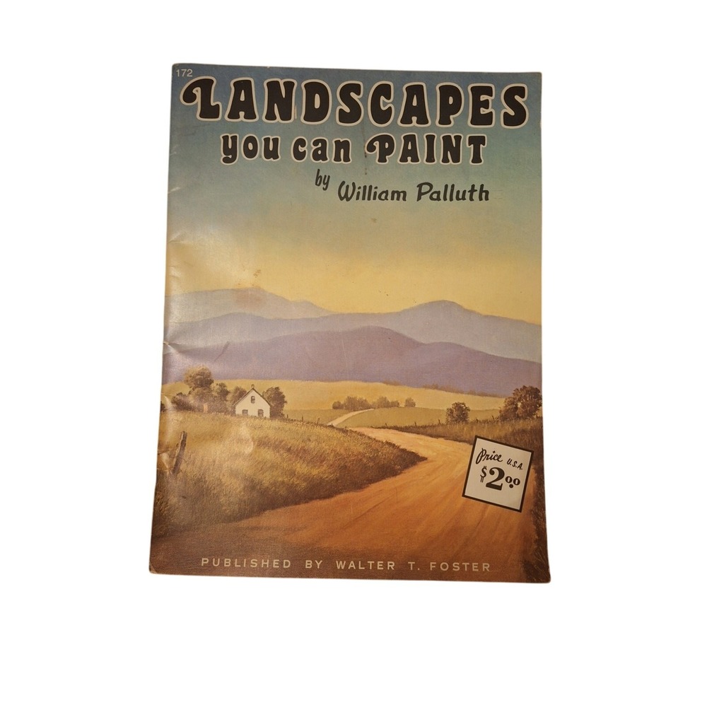Vintage Landscapes You Can Paint By William‎ Palluth Scrapbook Junk Journal